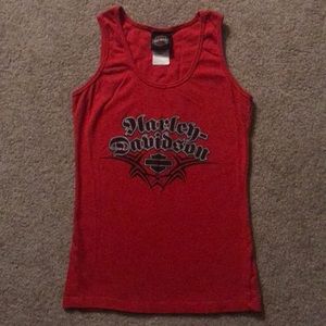 Women’s Harley-Davidson red tank top. Size Large.